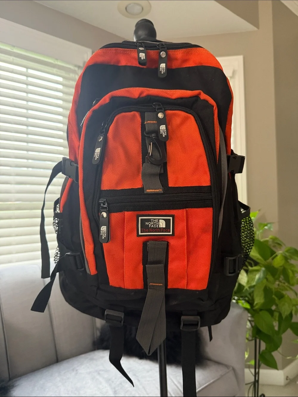 The North Face Orange & Black Backpack - Durable Everyday Pack